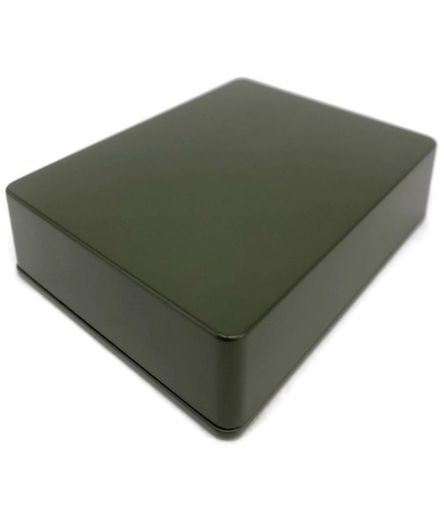 1590XX Style Aluminum Diecast Enclosure MATTE DARK GREEN