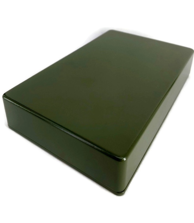 1590DD Style Aluminum Diecast Enclosure MATTE DARK GREEN