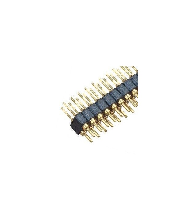 2x40 Pin Male 2.54mm Double Row Pin Header Break away Round Pin Gold Plated