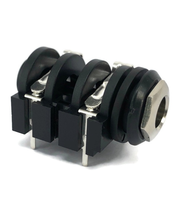 6.35mm 1/4" Mono Insulated Switched Socket Jack PCB