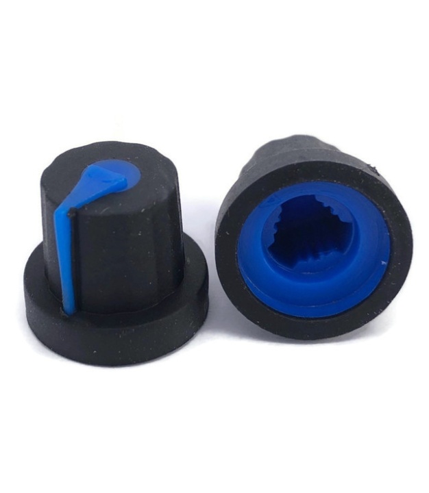 Black knob Blue Pointer 16x14mm shaft hole 6x18T 