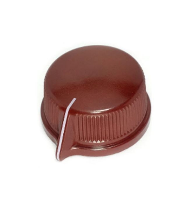 Oxblood knob 29x13mm shaft hole 6.40mm