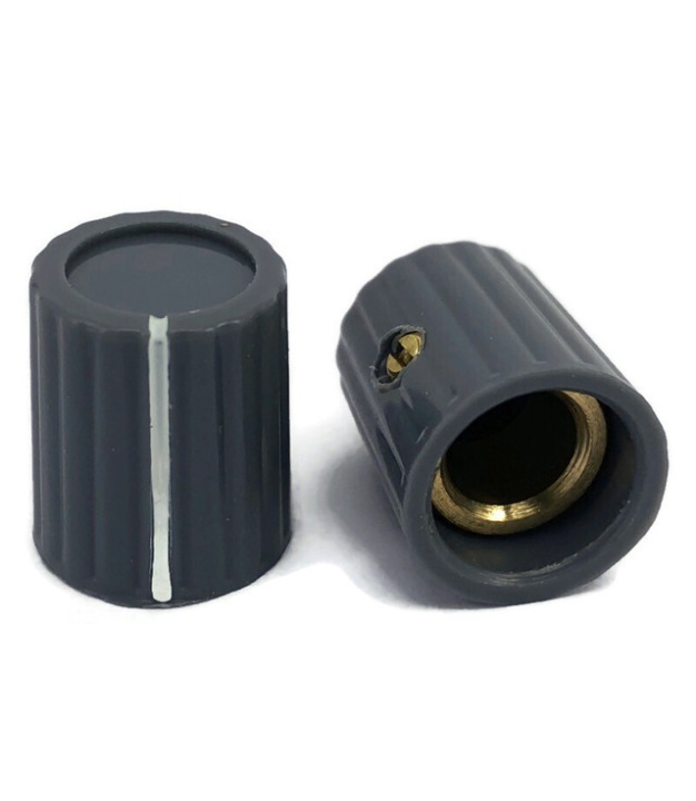 Plastic Gray knob 15X13mm Shaft Hole 6.4mm