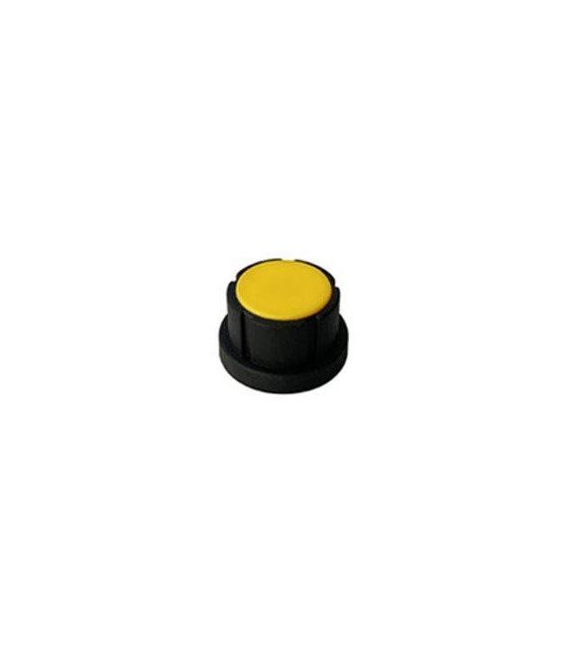 Black knob Yellow Top 25X15mm 