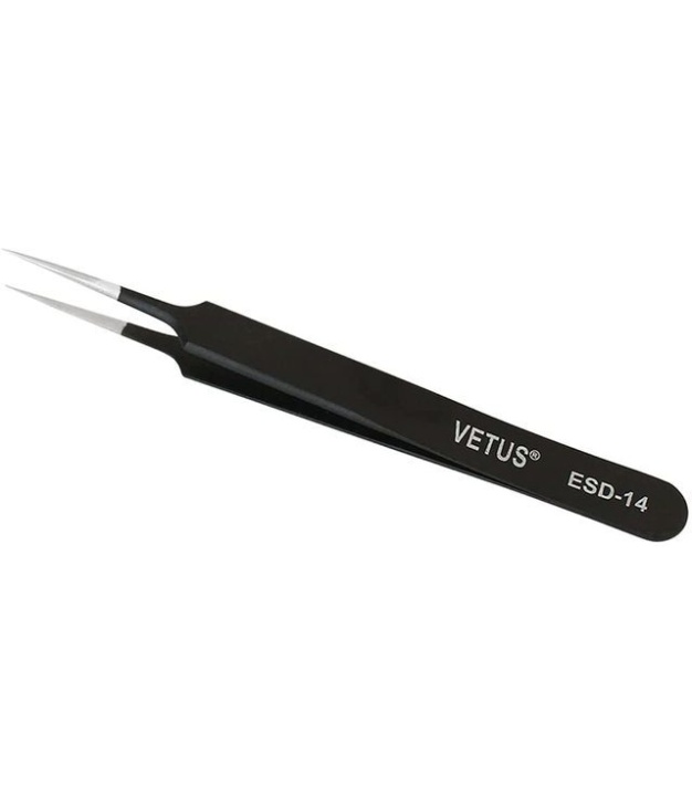 Stainless Steel Tweezers Black ESD-14