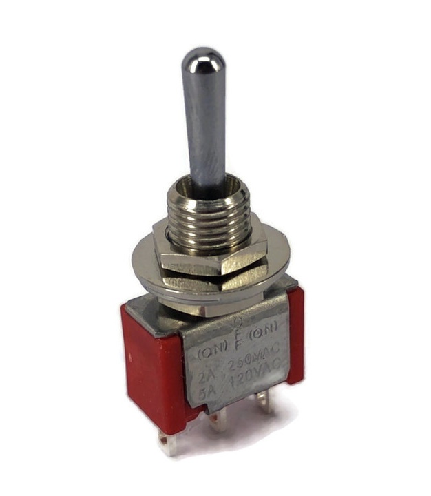 Mini Toggle Switch 1M Series SPDT Momentary (ON)-Off-(ON)