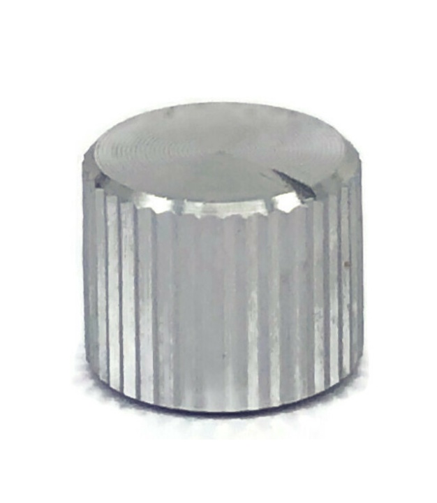 Aluminum Silver Knob 10x8mm Spline Shaft 6mm
