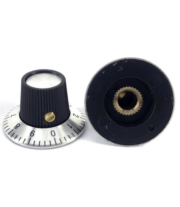 Aluminum Knob 29mm Diameter with scale Number 0 to 9