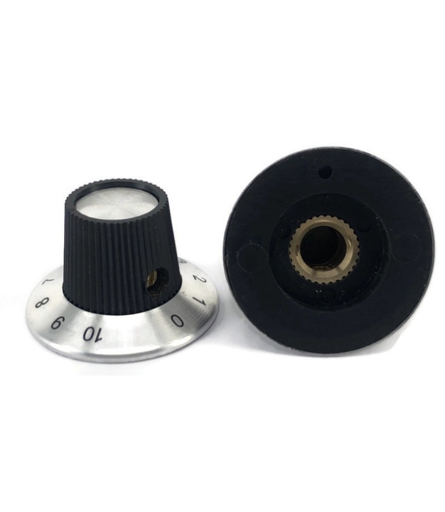 Aluminum Knob 29mm Diameter with Number 0 to 10