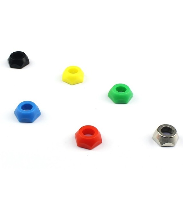 Red Nut Plastic For 6.35MM Phone Jack