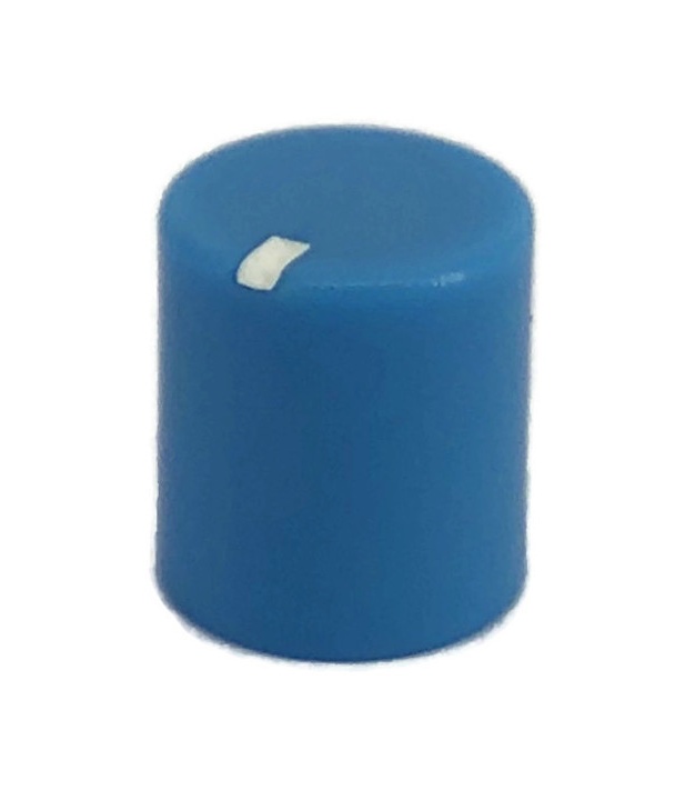 Blue control knob 9.8x11mm Shaft hole 6x18T