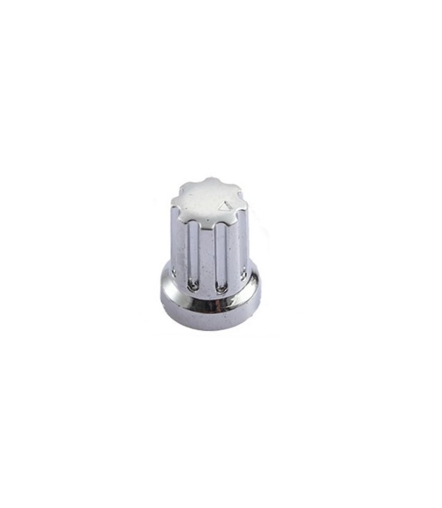 Silver Control Knob 13x17.5mm Shaft 6x18T