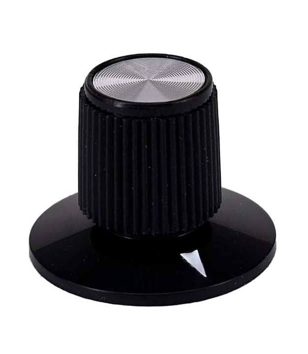 Black Rogan knob 23x17mm Shaft 6.4mm