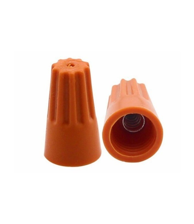 Orange Wire-nut connector 24.5x14mm AWG 22-10