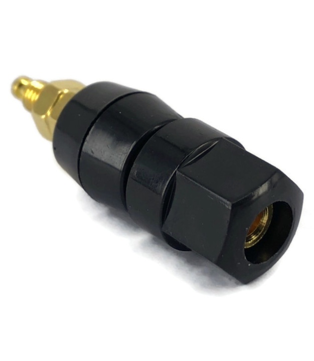 Black Speaker Binding Post 4mm Connector Gold Plated