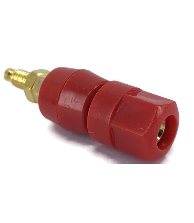 Red Speaker Binding Post 4mm Connector Gold Plated