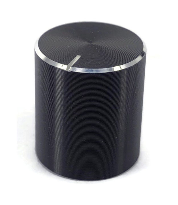 Aluminum Black Knob 15X17mm shaft hole 6X18T 