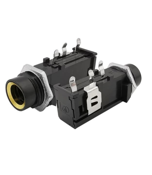 6.35mm 1/4" Mono Female Socket Connector