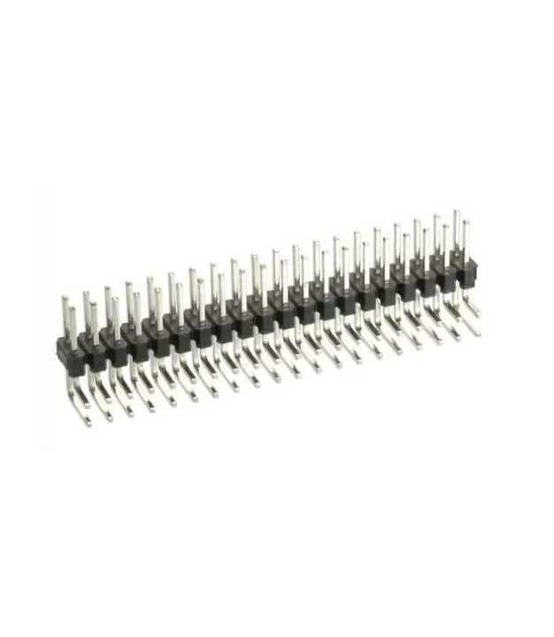 2x20 Pin 2.00mm Right Angle Double Row Pin Header