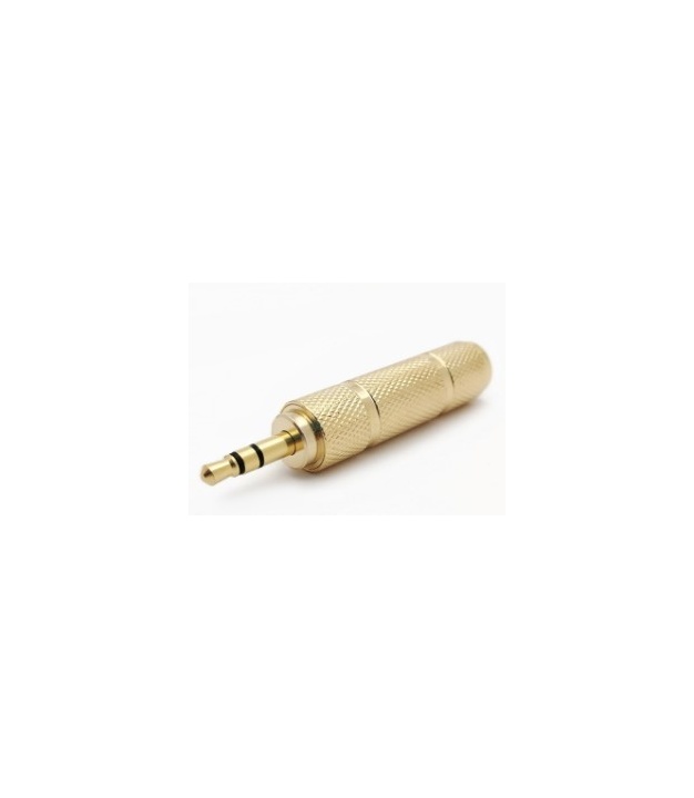 6.35mm Female to 3.5mm Male Stereo Audio Jack Adaptor Gold Plated