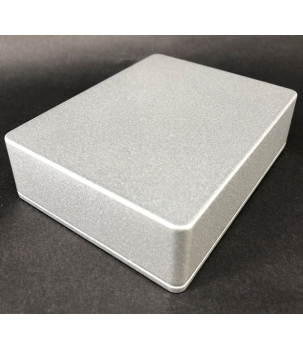  	1590BB Style Aluminum Diecast Enclosure WINKED SILVER