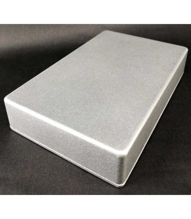 1590DD Style Aluminum Diecast Enclosure WINKED SILVER