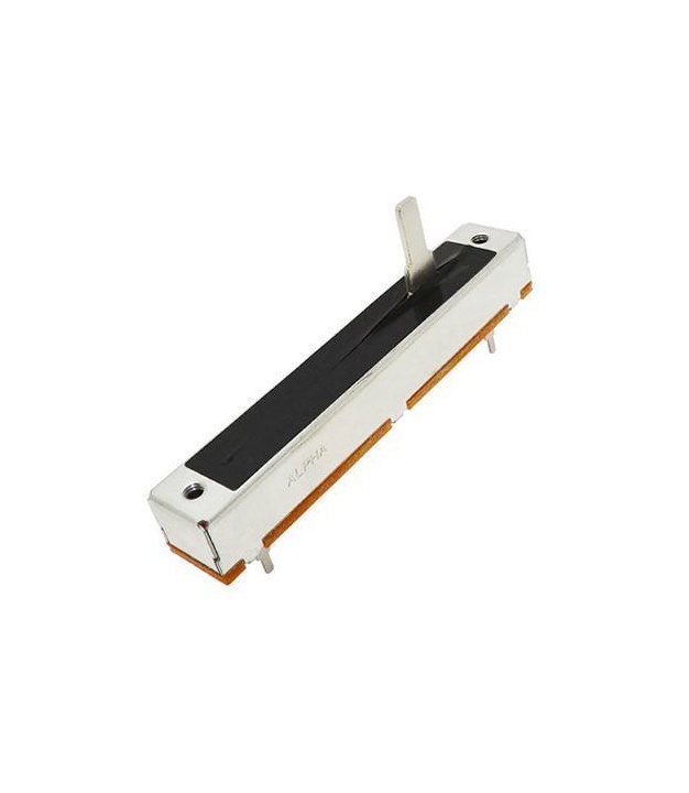 5K OHM Logarithmic Taper Slide Potentiometer PCB Mount Metal Shaft Lever Height: 15mm