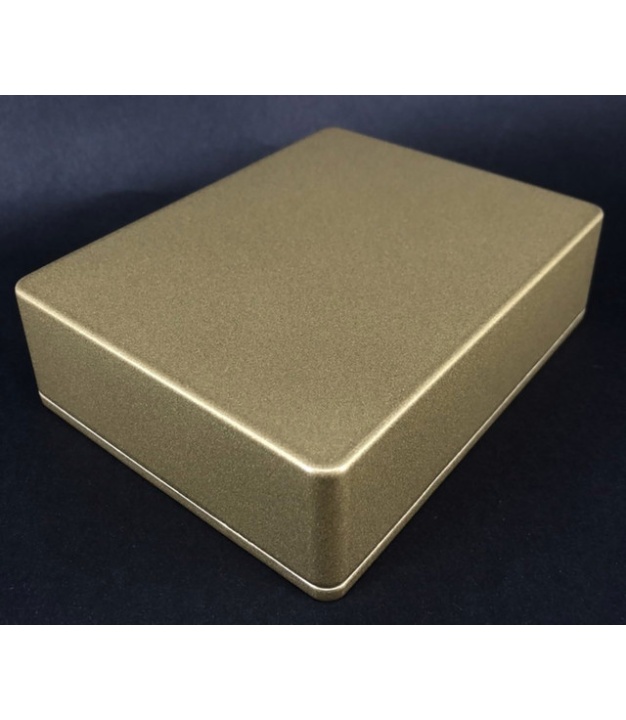 1590BB Style Aluminum Diecast Enclosure METALLIC LIGHT GOLD