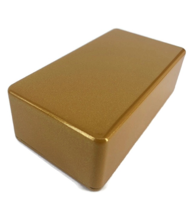 125B Style Aluminum Diecast Enclosure METALLIC DARK GOLD
