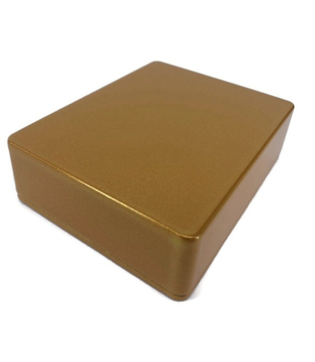 1590BB Style Aluminum Diecast Enclosure METALLIC DARK GOLD