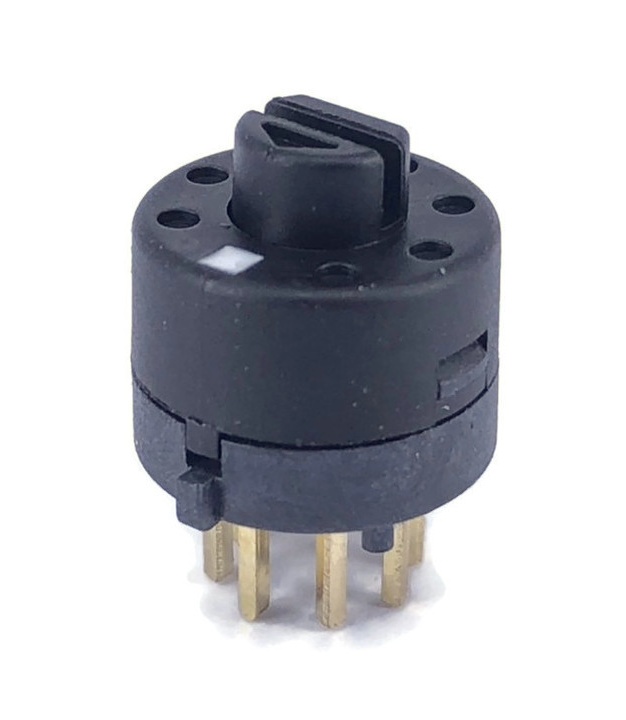 Rotary Switch 1 Pole 8 Position Short Handle with White Marking