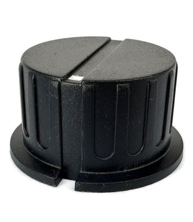 KN8C Black Knob 34x18mm Shaft Diameter 6.35mm