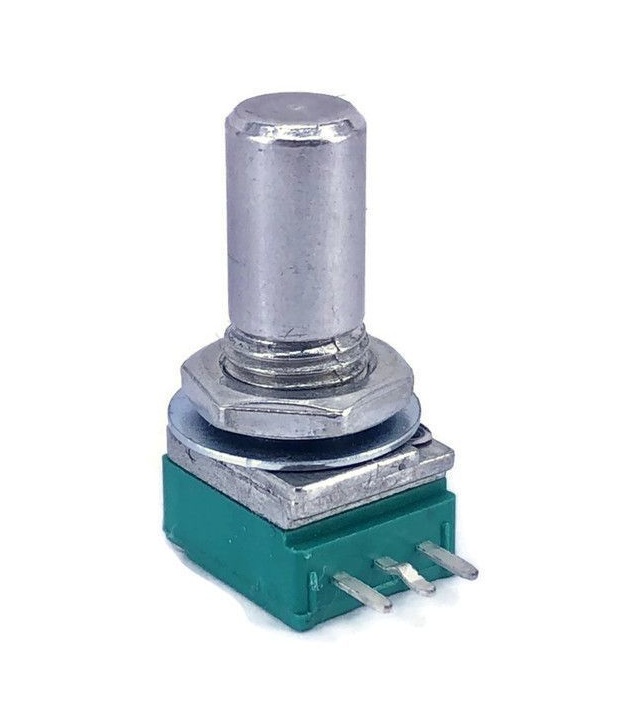TAYDA 100K OHM Logarithmic Taper Potentiometer Round Shaft PCB 9mm