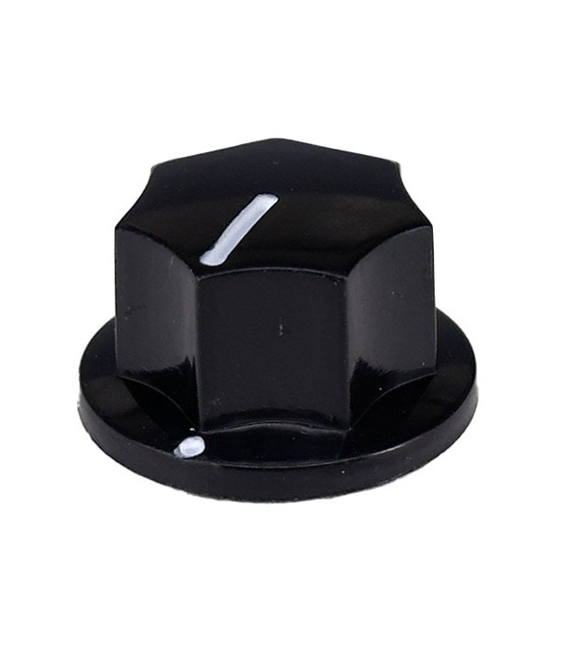 MXR Style Fluted Black Knob Shaft 6x18T
