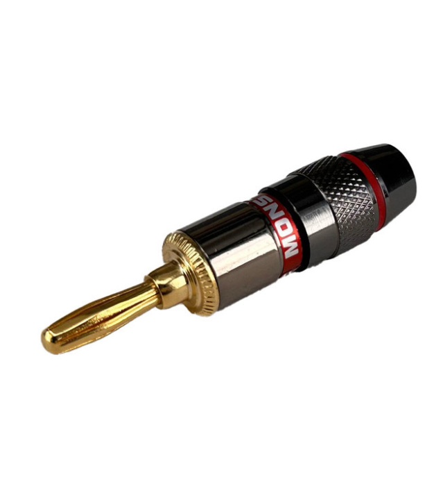 4mm Banana Plug Gold Plated Red