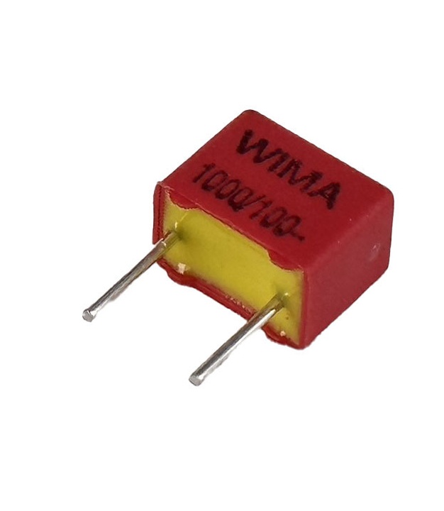 1000pF 100V 5% Polypropylene Film/Foil Box Type Capacitor
