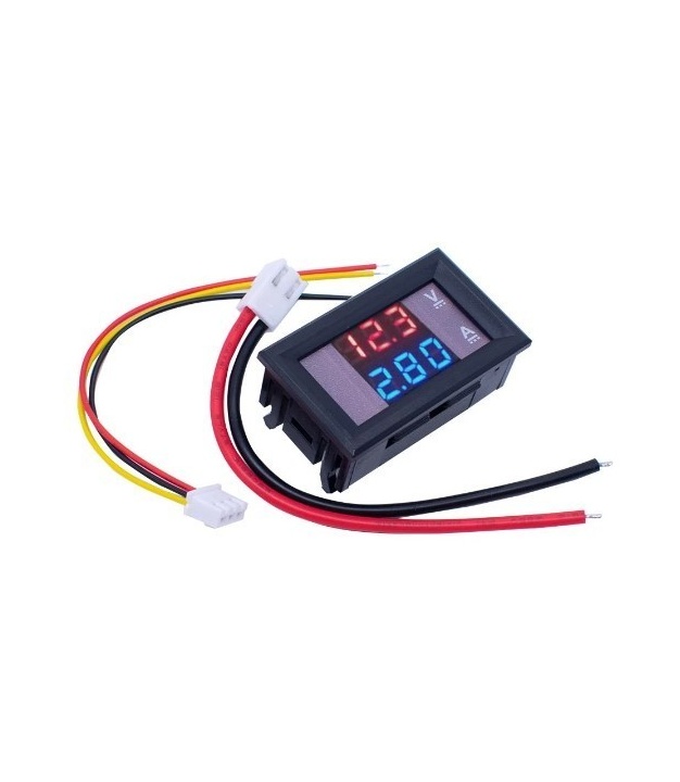 LED DC Dual Display Voltmeter RED/BLUE LED 0.28inch
