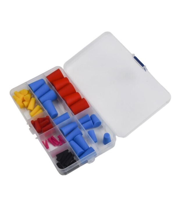High Temp Silicone Rubber Tapered Plug Kit 8 Size 60 PCS