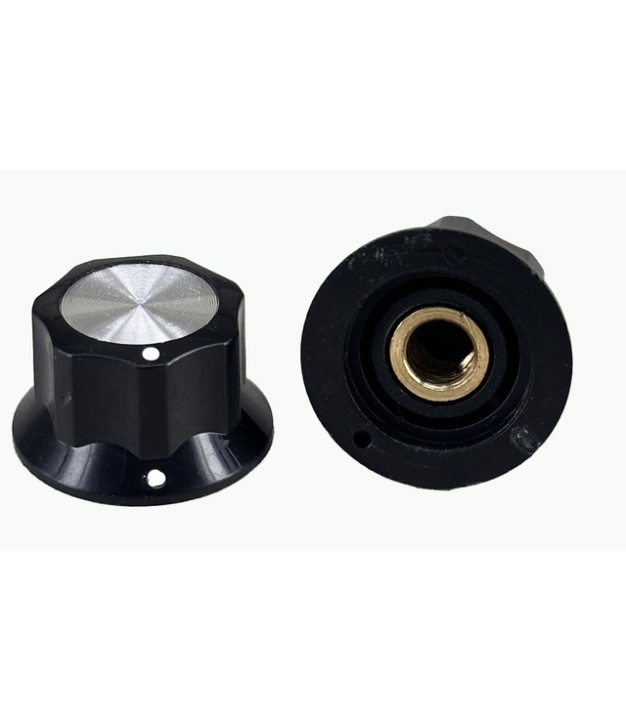 Black Moog Knob 25*15mm Shaft 6.4mm