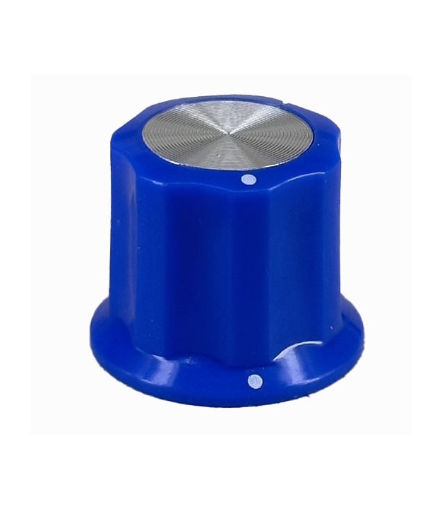 Blue Moog Knob 19x16mm Shaft 6.4mm