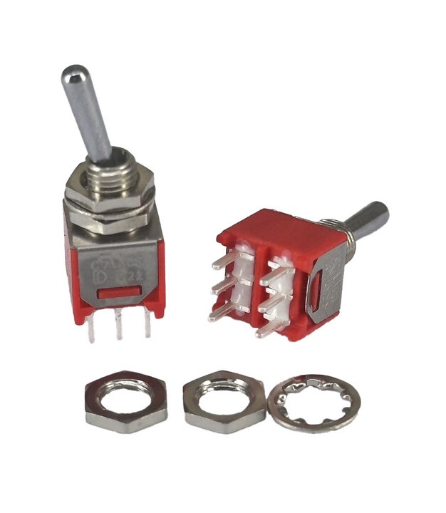 Sub Mini Toggle Switch 2M Series DPDT On-On