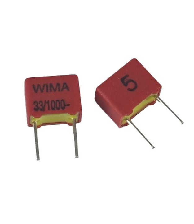 33pF 1000V 5% Polypropylene Film/Foil Box Type Capacitor