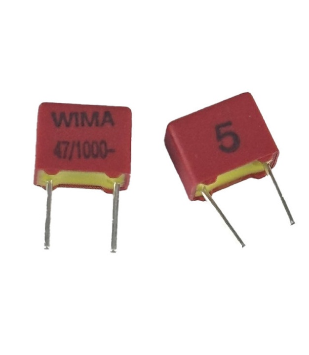 47pF 1000V 5% Polyester Film/Foil Box Type Capacitor