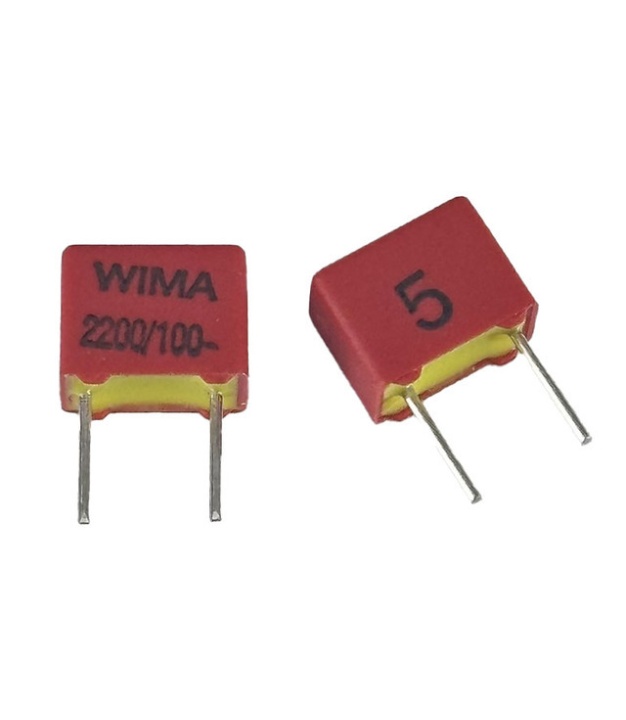 2200pF 100V 5% Polypropylene Film/Foil Box Type Capacitor