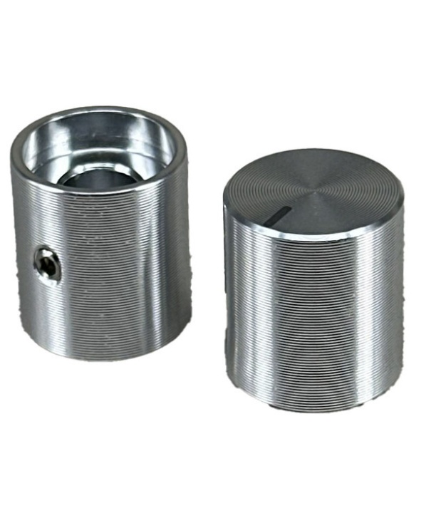 Aluminum Silver Knob 14X16mm shaft hole 6.4mm