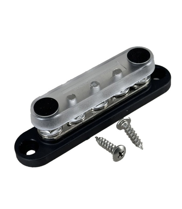150A Black Busbar Power Block 5 channel M6(1/4") Connector for Car