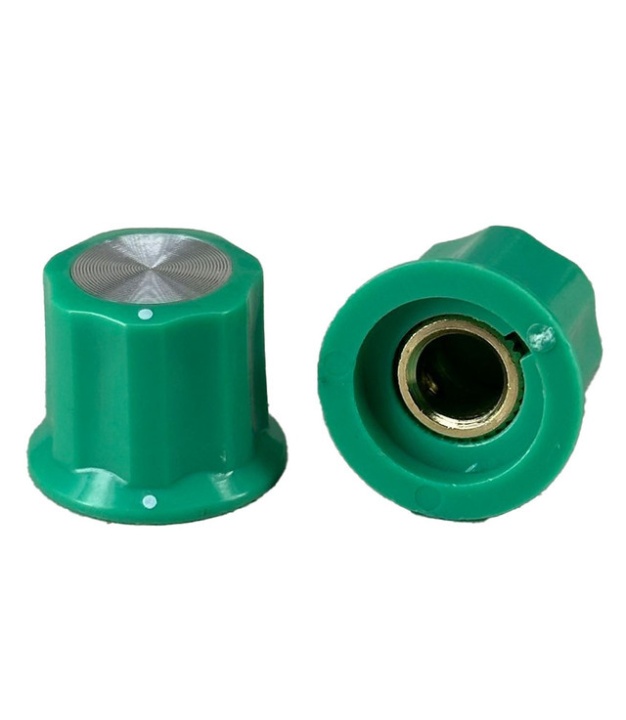 Green Moog Knob 19x16mm Shaft 6.4mm
