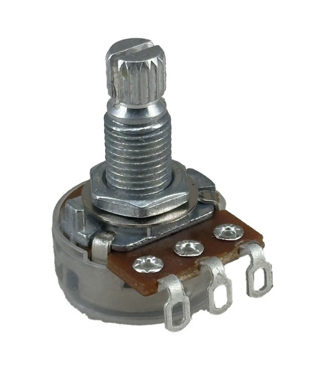 TAYDA 10K OHM Linear Taper Potentiometer Spline Shaft Solder Lugs