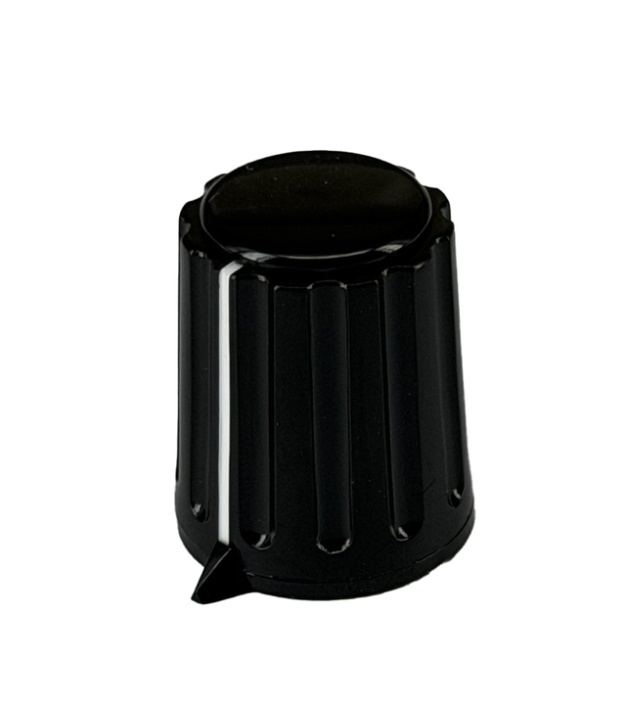 Knob BLACK with Pointer 15x18mm