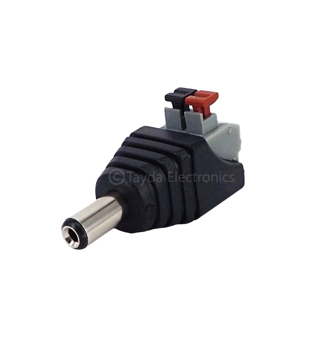 DC Power male Jack Push Button 2 Pin Terminal 5.5x2.1mm
